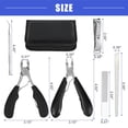 thumbnail image 3 of Vocoste Toenail Clippers Set for Thick Nails Ingrown Toenails Clipper for Seniors Professional Nail Pedicure Kit, 3 of 6
