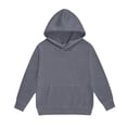 thumbnail image 2 of TGPMGRZ Hoodies for Kids Hooded Sweatshirts with Pockets, Solid Color Fall Winter Clothes, 2 of 4