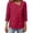 Red, variant on Tqcoqu Womens Cotton Linen Shirts Summer Trendy Shirts 3/4 Sleeve Square Neck Blouses Button Down Gauze Tees Casual Tops,Beige Women's S-XXL