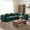 Blue Green Foam Polyester 4 Seat, variant on NESTIA 110" Modern Curved L-Shaped Modular Sectional Sofa, Compressed Sponge, 2-Piece