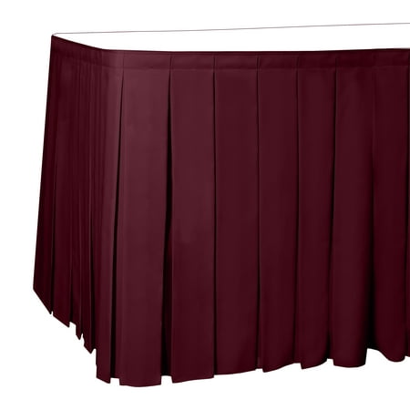 

Ultimate Textile Polyester Table Skirt - 42 Cocktail Bar Height