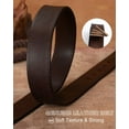 thumbnail image 6 of JASGOOD Women's Genuine Leather Belts Vintage Casual Belt for Jeans Pants Dress, 6 of 9