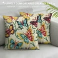 thumbnail image 3 of Nawypu Butterfly Spring Summer Decorative Throw Pillow Covers, Colorful Stripes Polka Dots Porch Patio Outdoor Pillowcase, Hope Faith Rainbow Seasonal Cushion Case Home Decor, 3 of 5