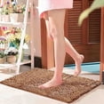 thumbnail image 3 of Chenille Bath Mat 12x20 Bath Rugs Water Absorption Extra Soft Rubber Backing Non-Slip Bathroom Rugs Tub Shower Rugs Multiple Size Home Decor Accessories for Bathroom Tub Shower, Champagne, 3 of 8