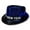 Blue, variant on Bunenne Mardi Gras Hat Sequin Hat Men's and Women's Multi Color Sequins New Year's Jazz Hat Bucket Hat Party Hats Black One Size
