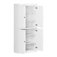 thumbnail image 2 of Palace Imports 100% Solid Wood Kitchen Pantry Storage Cabinet with Doors and Adjustable Shelves, White, 2 of 6