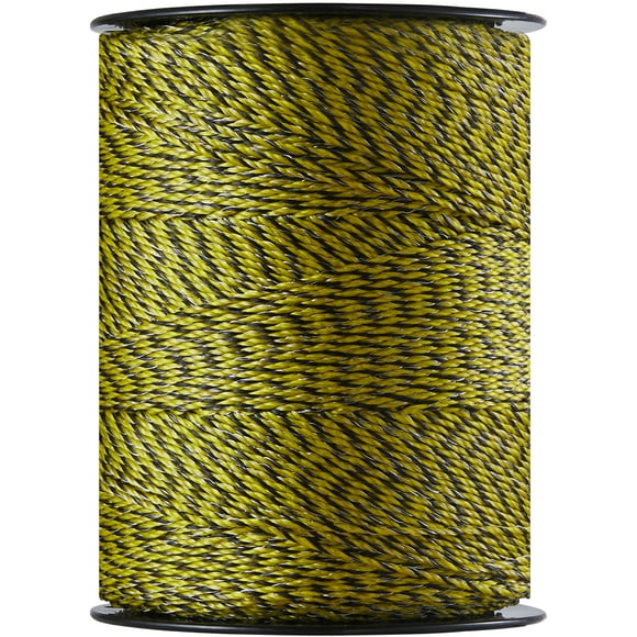 VEVOR Alambre para cerca electrica, 3366 pies, 1026 m, alambre de polietileno portátil, 1/8" de diámetro, 6 hebras de acero inoxidable para una conductividad confiable