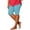 QRWX1-Light Blue, variant on Eiyaclvo Plus Size Biker Shorts Women Knee Length Elastic Waist Slim Fit Gym Yoga 5 Inseam Shorts Running Athletic Workout Shorts