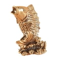 thumbnail image 4 of Estatua de latón Strade Fareast Limited Figura de cobre pisapapeles carpa Feng Shui dorado, 4 of 8