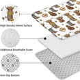 thumbnail image 5 of White Highland Cow Flower Barrel Pattern Bathroom Rugs Sets 3 Piece,Toilet Cover Set,Absorbent Non Slip Bathroom Mats Sets with U-Shaped Contour Rug Toilet Rug Set, 5 of 5