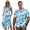 Blue Hawaiian Floral, variant on His and Hers Matching Outfits Sleeveless Dress for Women Casual Tank Dresses with Pockets Men's Short Sleeve Button Down Shirt Couples Matching Outfits Blue Marble, Size 2XS
