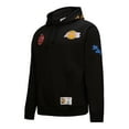 thumbnail image 2 of Men's Mitchell & Ness  Black Los Angeles Lakers Hardwood Classics Blackout Collection Pullover Hoodie, 2 of 7