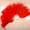 Red, variant on LnjYIGJ Hot Wedding Showgirl Dance Elegant Large Feather Folding Hand Fan Decor Decal Black