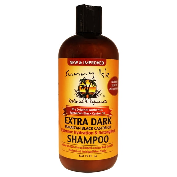 Sunny Isle Extra Dark Jamaican Black Castor Oil Shampoo 12 Oz.