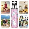 thumbnail image 7 of Yayeee 33oz Insulated Water Bottle Double Wall Stainless Steel with Flip Straw Lid, Purple Halloween, 7 of 7