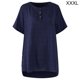 thumbnail image 1 of Camiseta a cuadros Mujer Botón de verano Blusa de manga corta Top suelto, Azul, 3XL Methold AP001353-12, 1 of 7