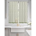 thumbnail image 2 of Green Floral Living Room Curtains 2 Panel, Spring Flowers Cafe Window Treatment, Extra Long Farmhouse Bedroom Bathroom Kitchen Curtains Drapes 104"x72", 2 of 6