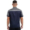thumbnail image 2 of YONGHS High Visibility Long Sleeve Safety Shirt for Man Mechanic Uniform Work T-Shirt with Reflective Stripes Gray&Navy Blue 180/XXL, 2 of 7
