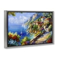 thumbnail image 4 of Stupell Industries Panoramic Mountain View Scenic & Cityscapes Painting Gray Floater Framed Canvas Art Print Wall Art, 31 x 21, 4 of 10