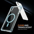 thumbnail image 5 of SaniMore for iPhone X/XS Magnetic Case, [Wireless Charging] Crystal-clear Rugged PC Back Back Skin-feel Shockproof Strong Drop Resistant Slim Shell for iPhone X/XS Car Mount, Blue, 5 of 7