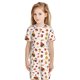 thumbnail image 5 of Balery Autumn Maple Leaf with Hedgehog Conjunto de Pijama Infantil de Manga Corta con Estampado – Ropa de Dormir de Algodón Suave-Small, 5 of 5