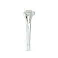 thumbnail image 4 of ANGARA Natural Diamond Heart Promise Ring in 14K White Gold for Women (Size-2.9mm | Color-I-J | Clarity-I1-I2) | April Birthstone, Birthday, Anniversary, Jewelry Gift for Women | Natural Diamond Ring, 4 of 10