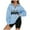 Light Blue-Quarter Zip, variant on Utoimkio Women's Casual Long Sleeve Hoodies Pullover Blouses Lightweight Hooded Pullover Sweatshirts Tie Dye Print Fall Sweatshirts for Women Loose Fit Pullover Tops Fall Casual Clothes