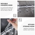 thumbnail image 3 of Shisuyan Kitchen Organiser Storage Rack Silver 1Pack 50X9Cm Stainless Steel, 3 of 9