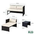 thumbnail image 4 of Sala Exterior Esquinera Derecha Mueble Juego Jardín Ratan beige, 4 of 4