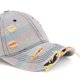 thumbnail image 4 of Gorra de béisbol unisex, moderna, versátil, de mezclilla perforada, para el sol, lavada, de poliéster., 4 of 9
