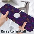 thumbnail image 6 of Sikiie Colorful Snake Splash Guard for Sink Faucet-1 PC Super Absorbent Fast Drying Mat Sink Gadgets-Splash Guard for Kitchen, Sink Mat, 6 of 7