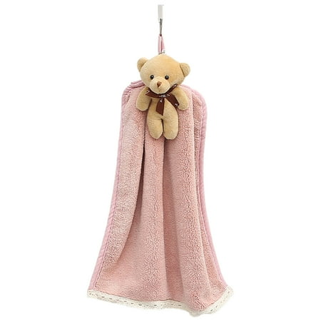 

Cartoon Animal Lovely Bear Wipe Towel Absorbent Hanging Wash Hands Towel Cloth