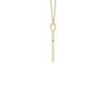 thumbnail image 2 of ANGARA Natural Diamond Latin Cross Pendant in 14K Yellow Gold for Women (Size-1.35mm| Color-H| Clarity-SI2) | April Birthstone, Anniversary, Jewelry Gift for Women | Natural Diamond Necklace, 2 of 8