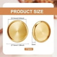 thumbnail image 2 of 1set 11pcs Alloy Cabochon Settings Flat Round Golden Tray: 23.5mm 27.5x5mm, 2 of 6