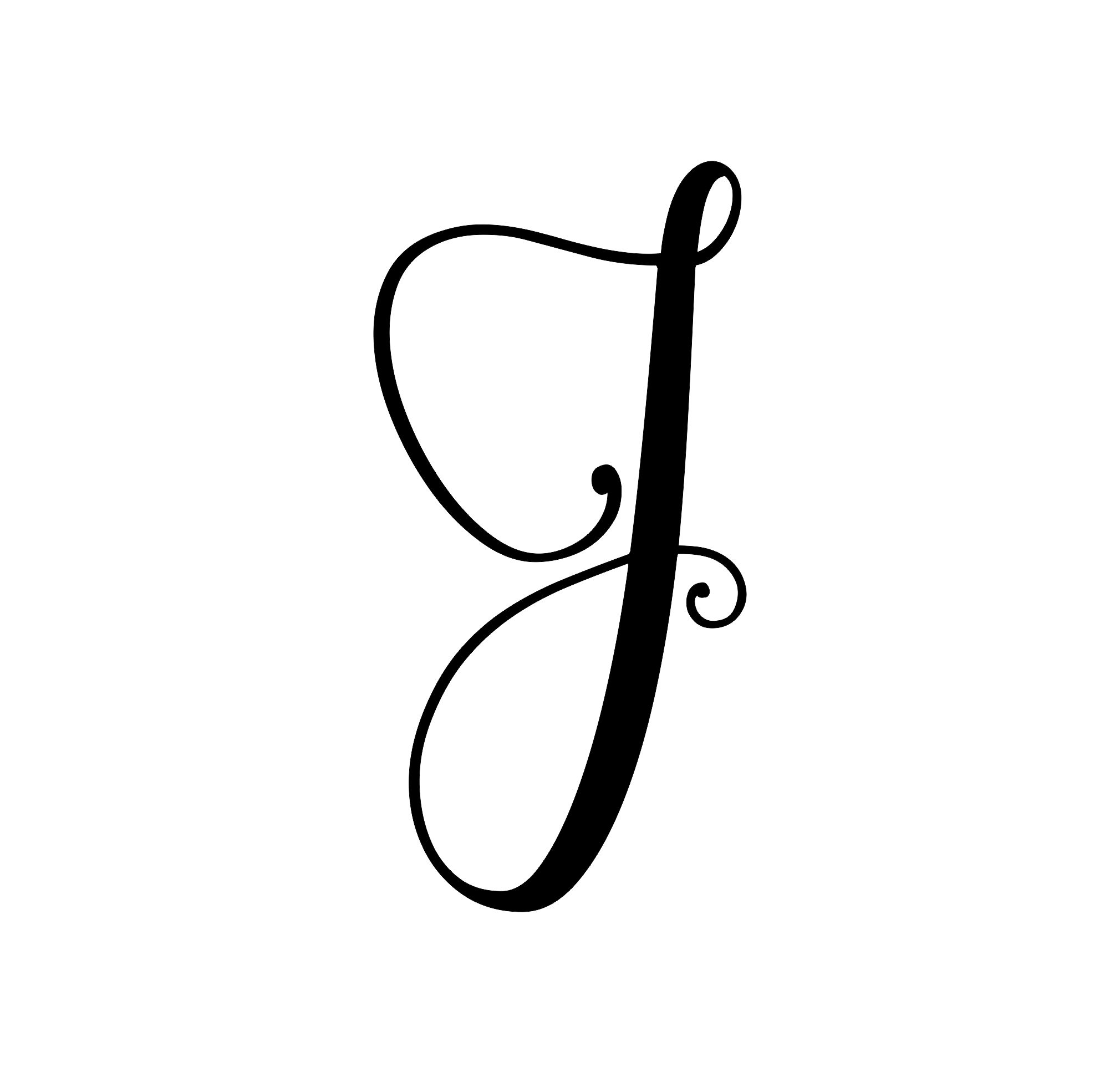 Precision Metal Art Initial Monogram Letter "J" Steel Laser Cut Wall