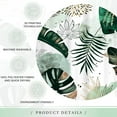 thumbnail image 5 of Green Leaf Mid Century Tropical Bohemian Shower Curtain for Bathroom Boho Abstract Plant Botanical Bathroom 60Wx72L Inches Palm Curve Minimalist Colorful Bath Accessories Art Home Decor Fabric, 5 of 6