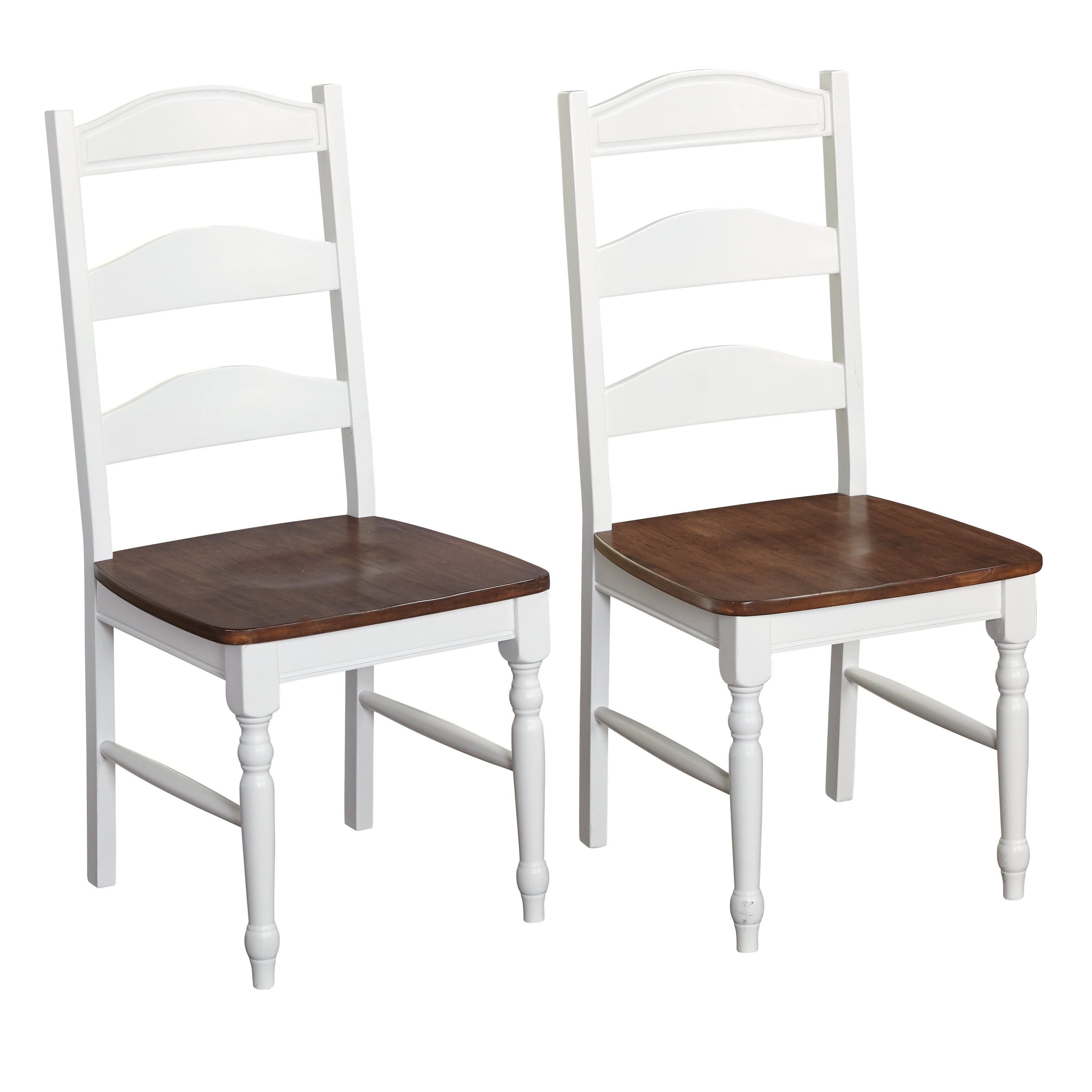 Skipton Dining Table, White/Walnut