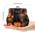 thumbnail image 2 of Cat Stylish Microfiber Coin Purse with Zinc Alloy Jaws - Compact and Durable Wallet for Your Essentials - 4.3x4.7 in/11x12 cm Size - Convenient and Fashionable!, 2 of 7