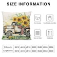 thumbnail image 5 of JRXY  Farmhouse Pillow Covers Sunflower Decor Truck Sunflower Basket Sweet Home Spring Pillow Covers, Cushion Case Gifts for Home Decor  White, 5 of 5