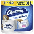 thumbnail image 1 of Papel Higiénico Charmin Ultra Suave Paquete Familiar Mega XL de 6 Rollos, 1 of 9