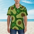 thumbnail image 4 of Kll Men'S Hawaiian Shirt Short Sleeve Button Down Beach Shirts-Big Colorful Avocados, 4 of 8
