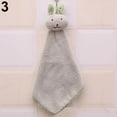 thumbnail image 6 of NUZYZ Baby Hand Towel Cartoon Animal Rabbit Plush Kitchen Hanging Bath Wipe Towel, 6 of 7