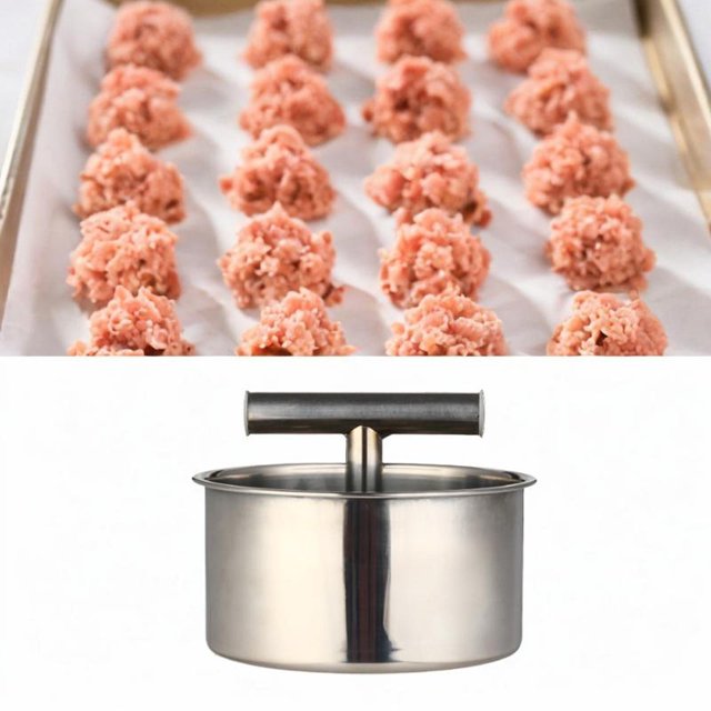 Máquina para hacer albóndigas con cinco bolas, bricolaje, utensilios de cocina, herramienta dispensadora Manual de albóndigas para cocinar en el hogar S