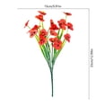 thumbnail image 3 of ddioayh Artificial Flowers 7 Fork Realistic Pansy Bouquet for Home Decor Wedding Party Decoration Durable Faux Floral Arrangement, 3 of 5