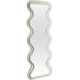 thumbnail image 1 of Kismet Velvet Mirror - Luxurious Décor, Elevate Your Reflections with Opulence (Ivory (Flat Top)), 1 of 7