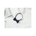 thumbnail image 4 of CORBATA DE LAZO PREATADA PARA HOMBRES INSPIRADA CHIC, CON CORREA AJUSTABLE, DE COLOR SÓLIDO, TEJIDA, AZUL MARINO, 4 of 5