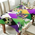thumbnail image 4 of Coolnut Mardi Gras Rectangle Tablecloth Spill-Proof Polyester Table Cloth Table Cover for Kitchen Dining Picnic Holiday Party Decoration,60"x90", 4 of 7