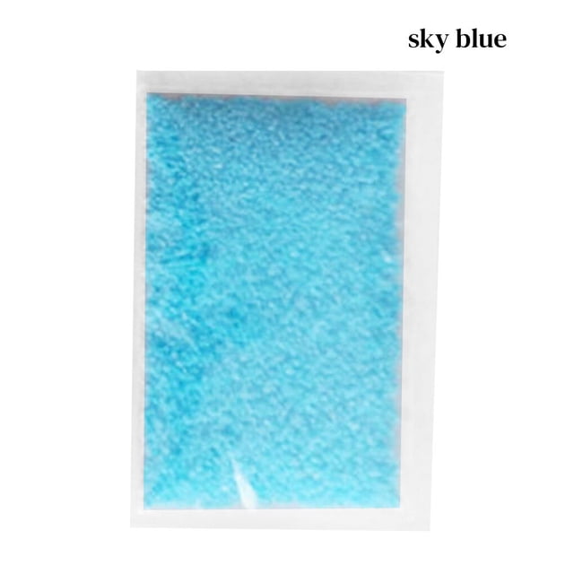 tredstone Fluorescent Sand Wish Bottle DIY Luminous Powder Resin Particle Glow In The Dark Sand, Sky Blue