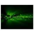 thumbnail image 2 of Blurred Bright Green Lights - Landscape Photo Canvas Art Print, 2 of 3