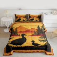 thumbnail image 2 of Manfei Rustic Wild Duck Full Size Comforter Sets,Tropical Botanical Pine Bedding Comforter Set,Natural Landscape Bedding Sets For Boys,Ultra Soft Home Decor Reversible,3-Piece, 2 of 8
